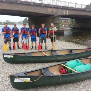 Challenge Group ready to leave Glasbury