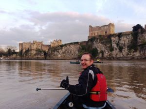 Approaching Chepstow Castle